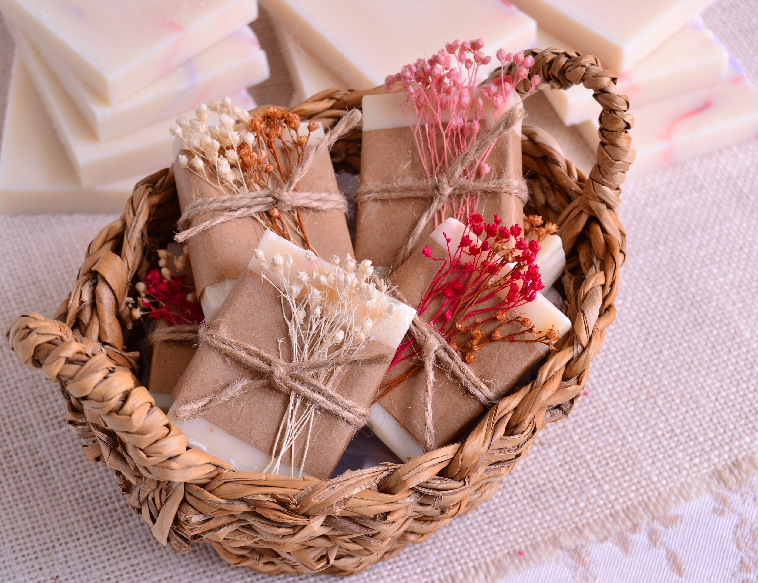 Beautifully packed mithai wedding favor with elegant floral decoration.